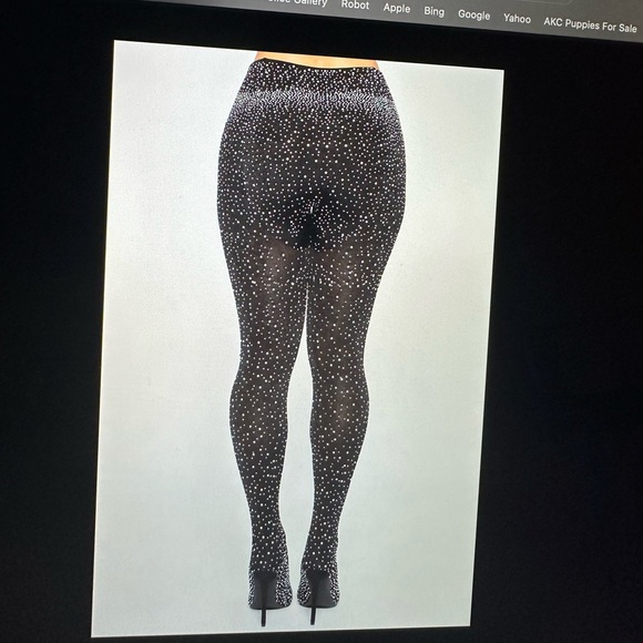 Black 4.5 in Stiletto Heel with Built in Pant - Picture 5 of 5